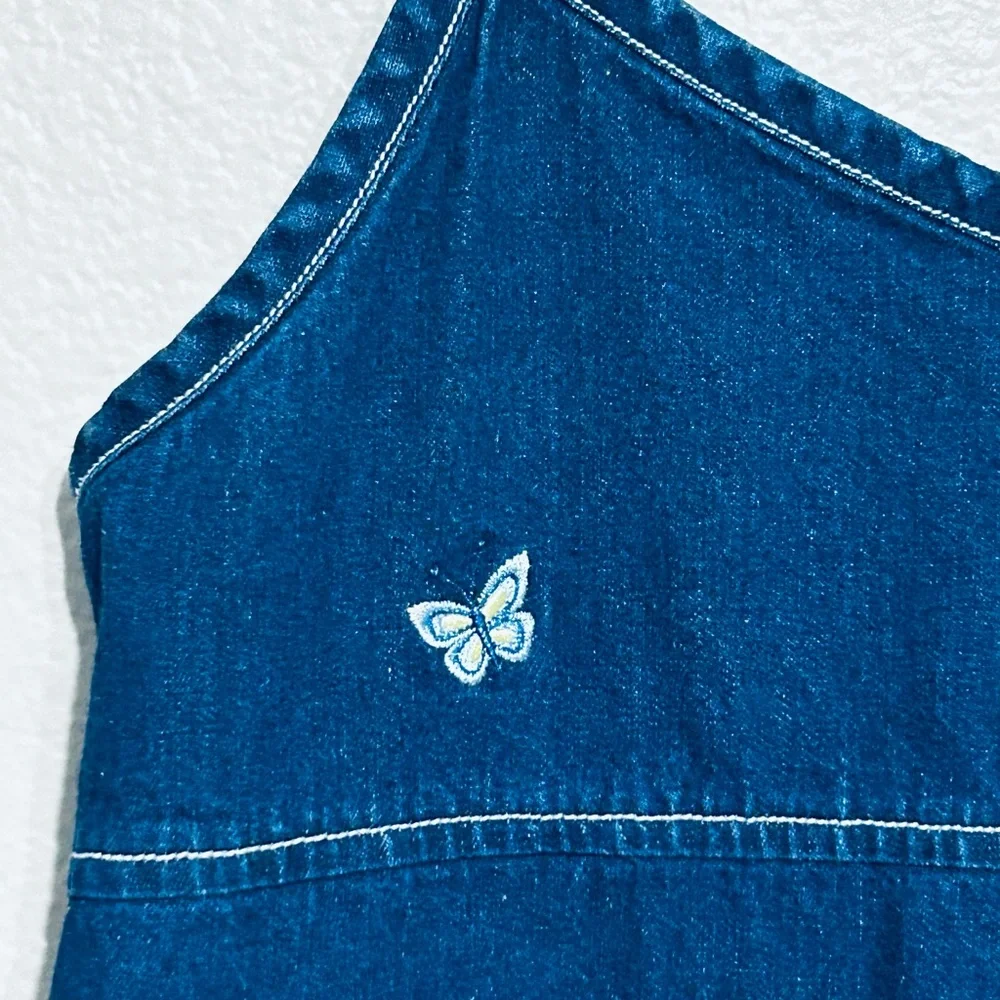 GAP Denim Dress with Butterfly Accents